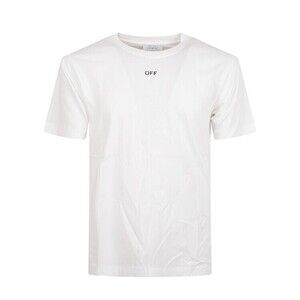 Off-White Cotton Slim Fit T-Shirt With Newspaper Motif - NWT